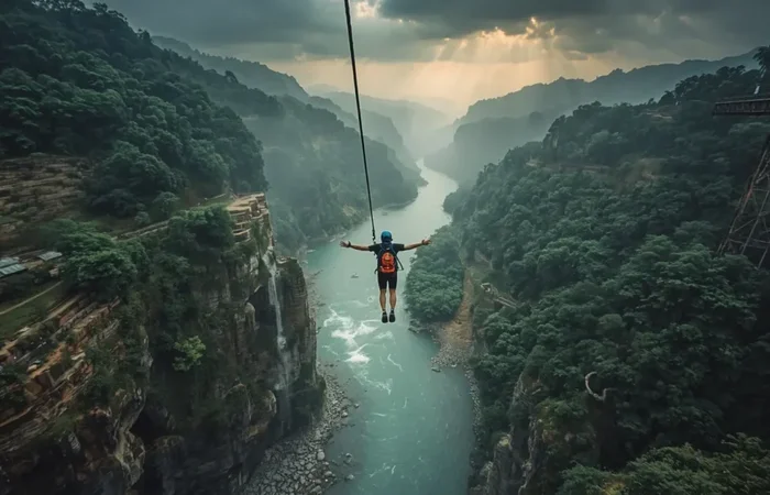 Bungy 83 Mtrs Jumpin Height in Rishikesh